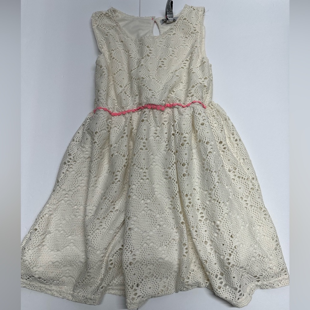 Kensie lace youth dress Ivory 8/10